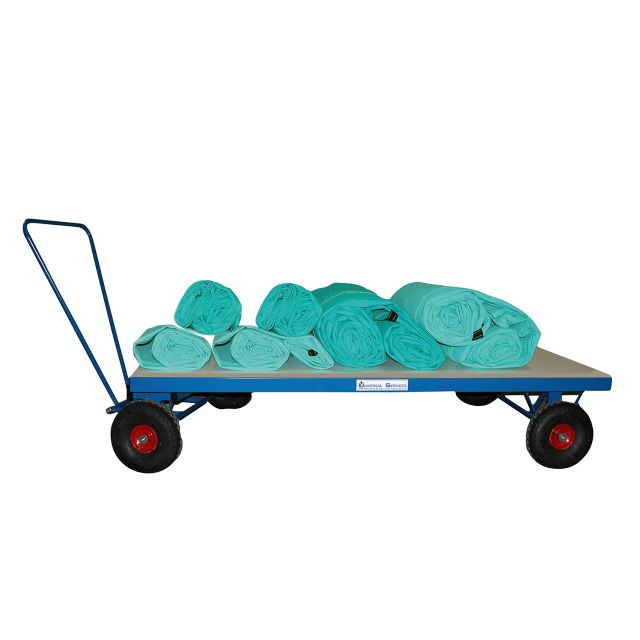 Super Heavy Duty Trolley to transport canvas sports floor protection