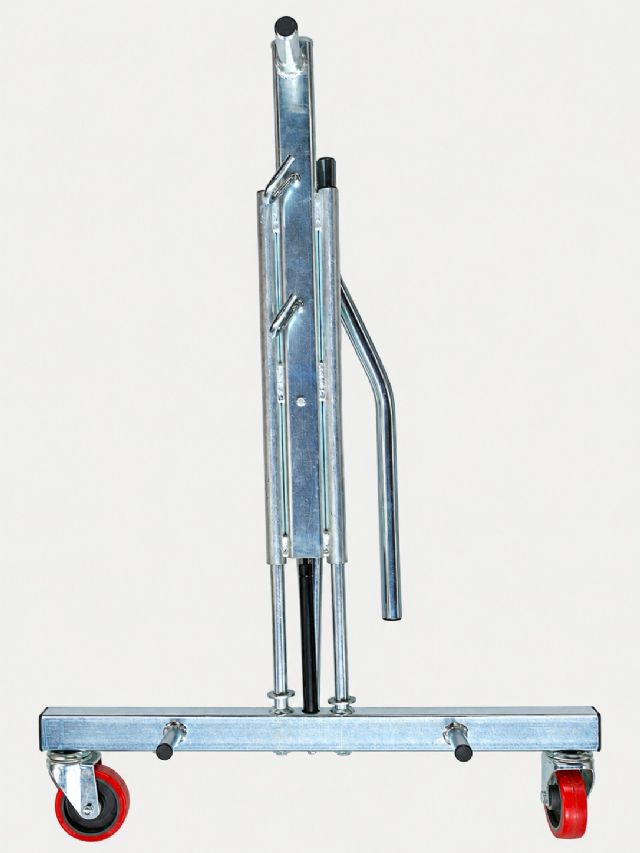 Trampoline Dampened Lift Lower Roller Stands