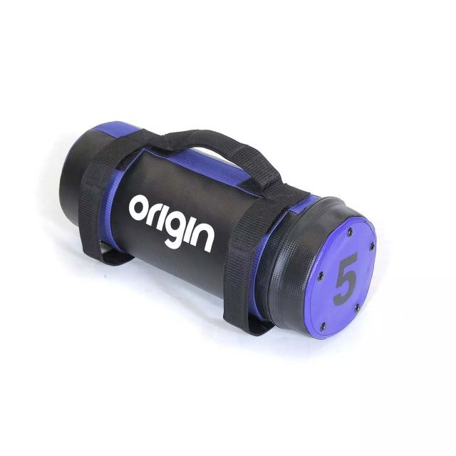 Origin 5kg Sandbag - PU Carbon Texture with Air Holes- Pre Filled