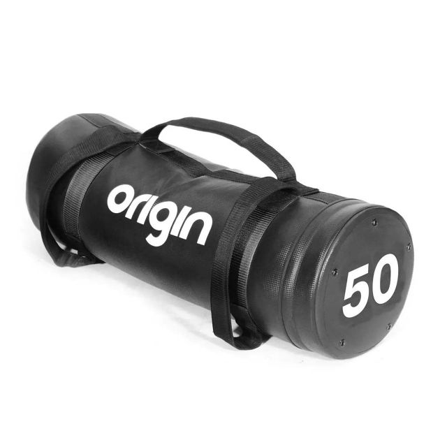 Origin 50kg Sandbag - PU Carbon Texture with Air Holes Pre Filled