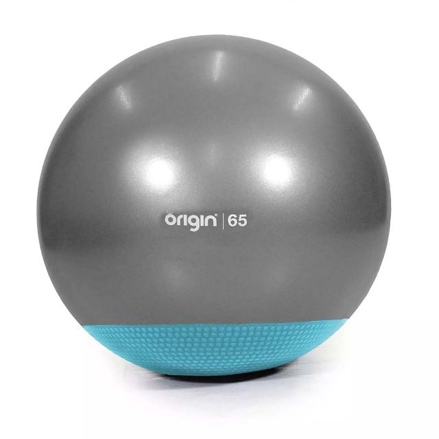 Origin 65cm Weighted Gym Ball - Dark Grey / Blue