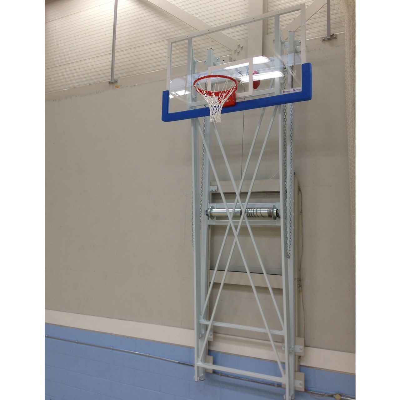 Upward Folding Electrically Operated Matchplay Basketball Goal