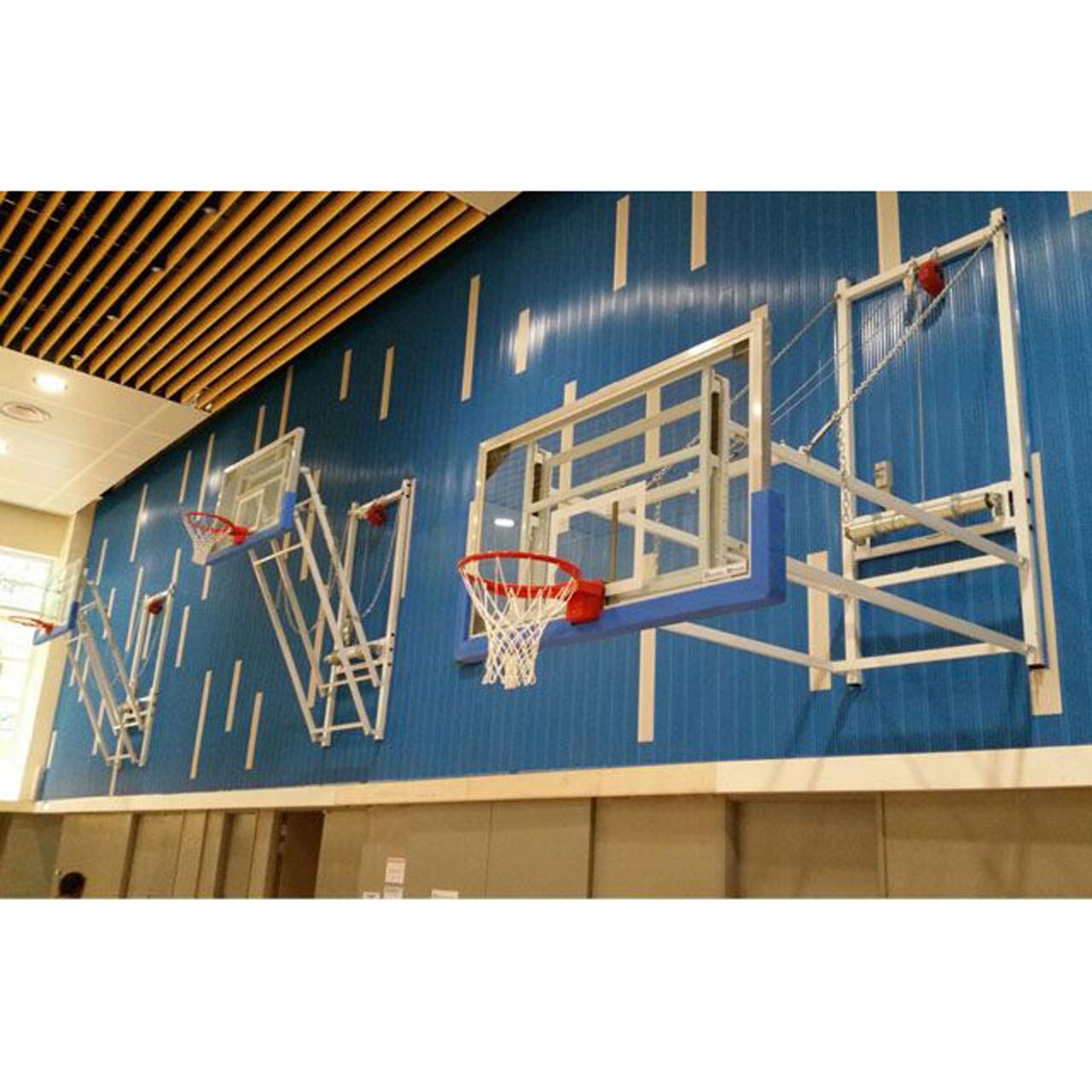 Upward Folding Electrically Operated Matchplay Basketball Goal